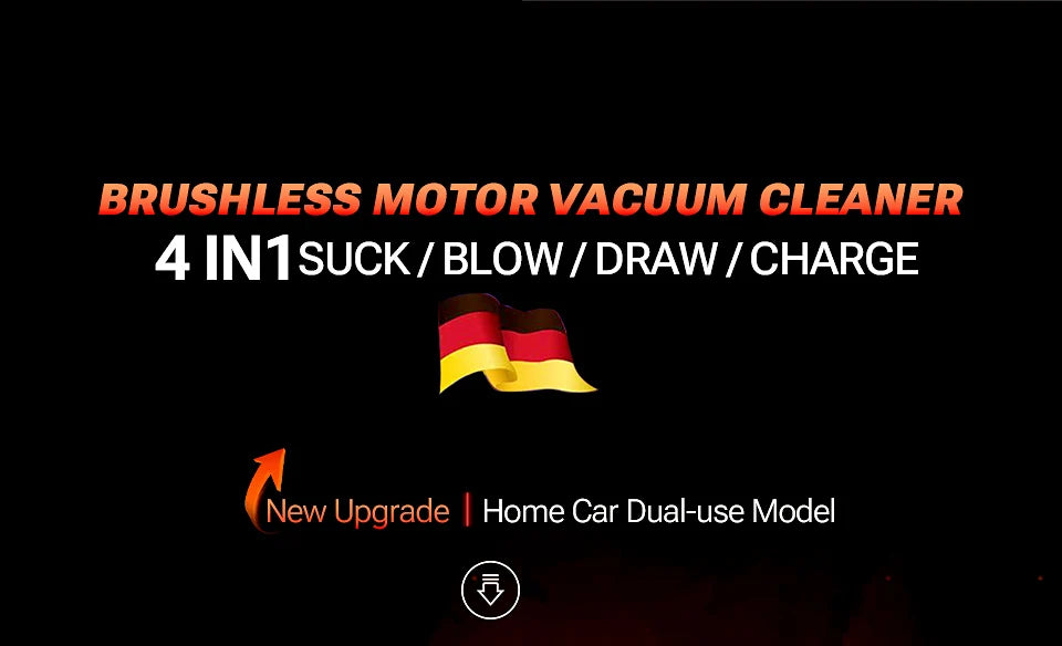 SZUK New Mini Car Vacuum Cleaner 985000Pa Wireless Vacuum Cleaner Powerful Suction Handheld Portable Vacuum Cleaner for car