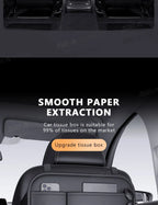 SEAMETAL 6-Pocket Car Seat Back Storage Bag Wear-Resistant Car Backseat Organizer Tissue/Cup Holder Waterproof Anti-Kick Pad