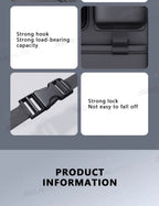 SEAMETAL 6-Pocket Car Seat Back Storage Bag Wear-Resistant Car Backseat Organizer Tissue/Cup Holder Waterproof Anti-Kick Pad