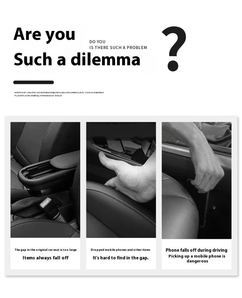 Creative and Practical Automotive Interior Products: Car Seat Gap Plug, Anti-leak Strip, Multi-functional Storage Box