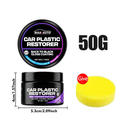 Car Plastic Restorer Back To Black Gloss Auto Interior Leather & Panel Renewal Wax Coating Agent Auto Polish And Repair Coating